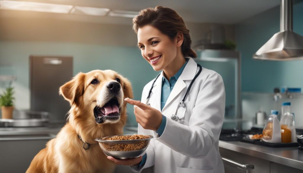 Consulting a veterinarian for beef broth for dogs