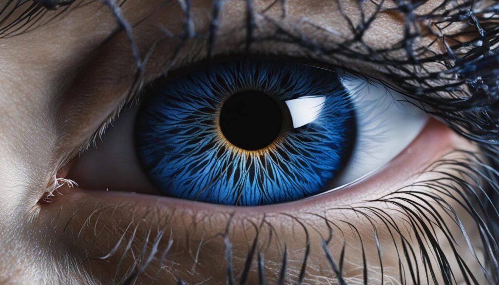 Genetic causes of blue eyes in dogs