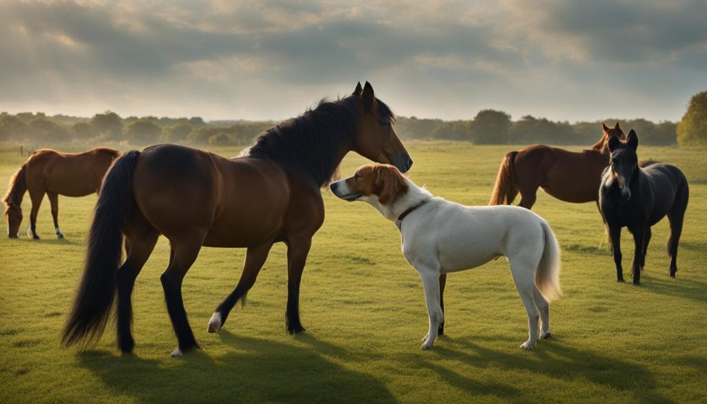 Horses and Dogs