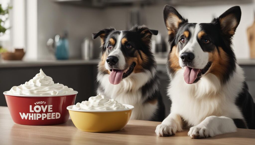 How much whipped cream can dogs have