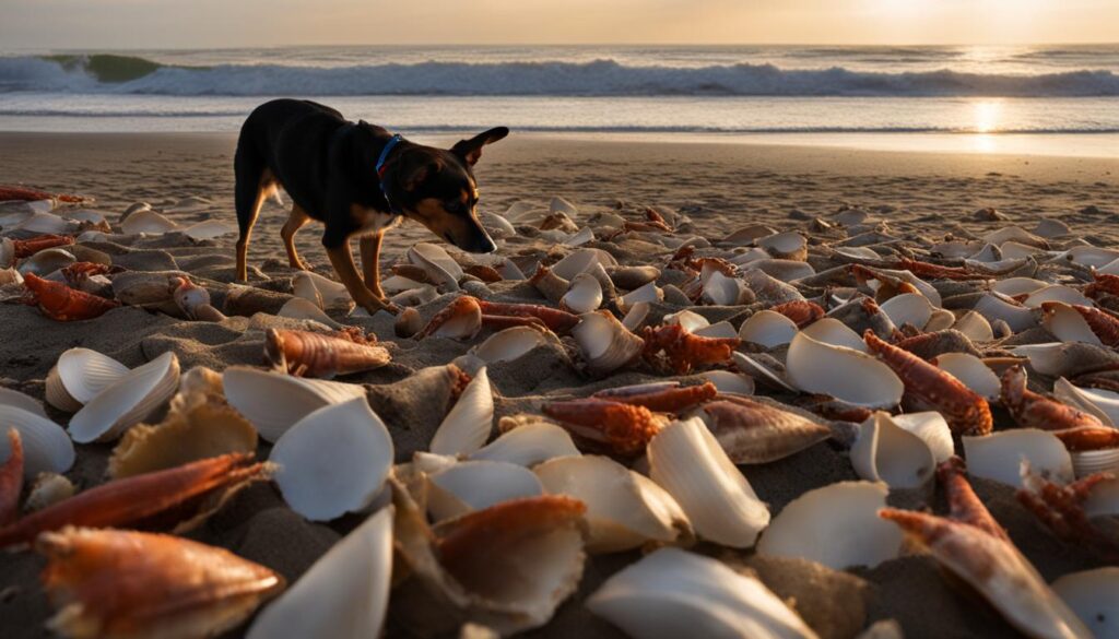 Safety of crab leg shells for Dogs