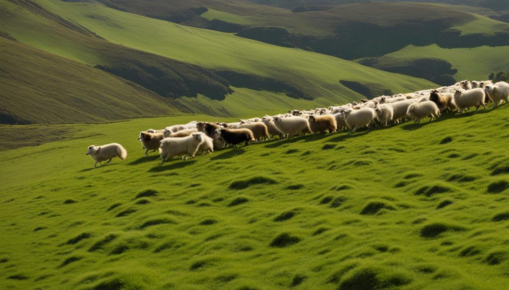 Shetland Sheepdogs as herding dogs
