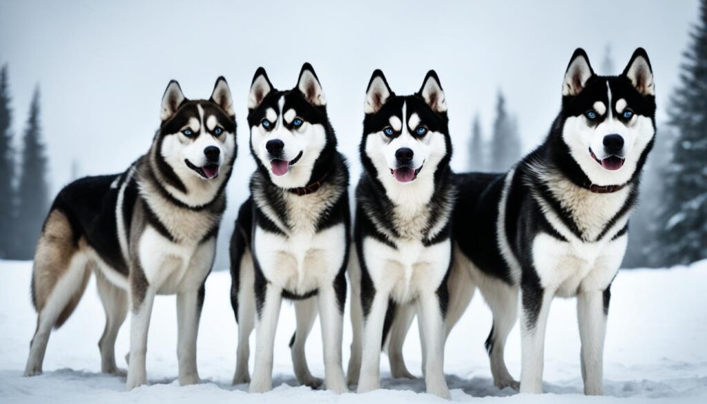 Siberian Huskies