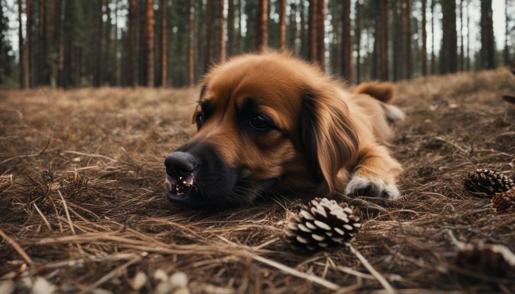 Symptoms of Pine Cone Poisoning in Dogs