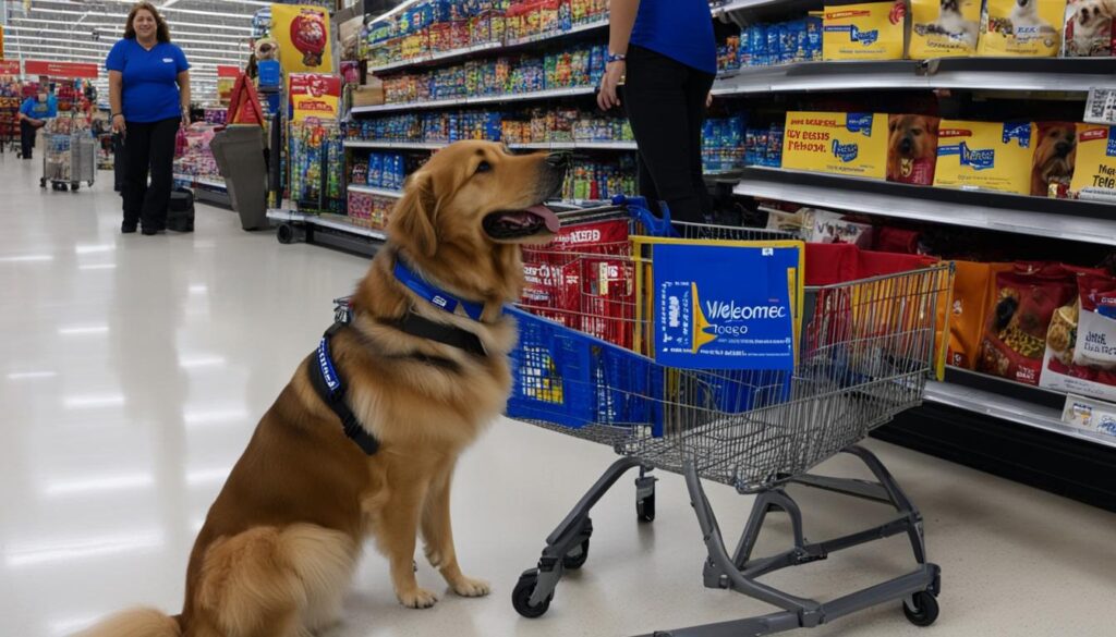 Walmart's therapy dog policy