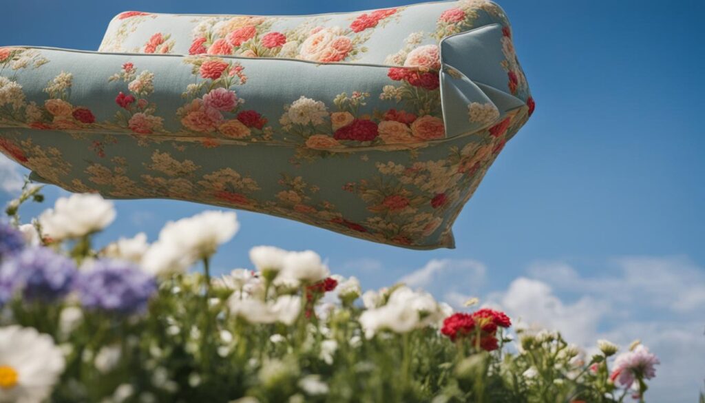 airing out cushions to remove odors