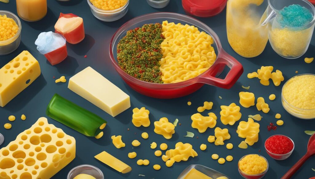 artificial ingredients in mac and cheese