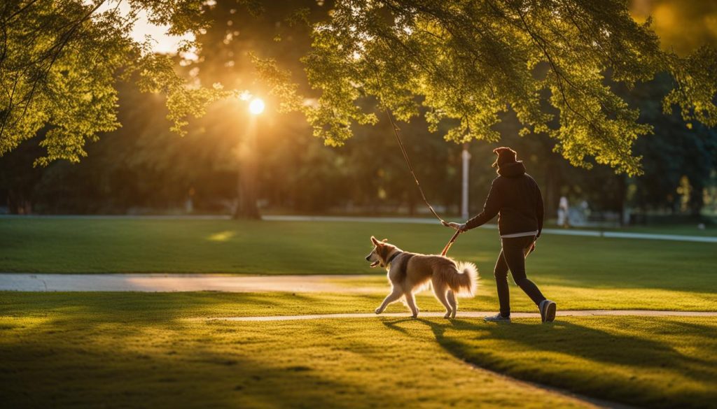benefits of walking dog before eating