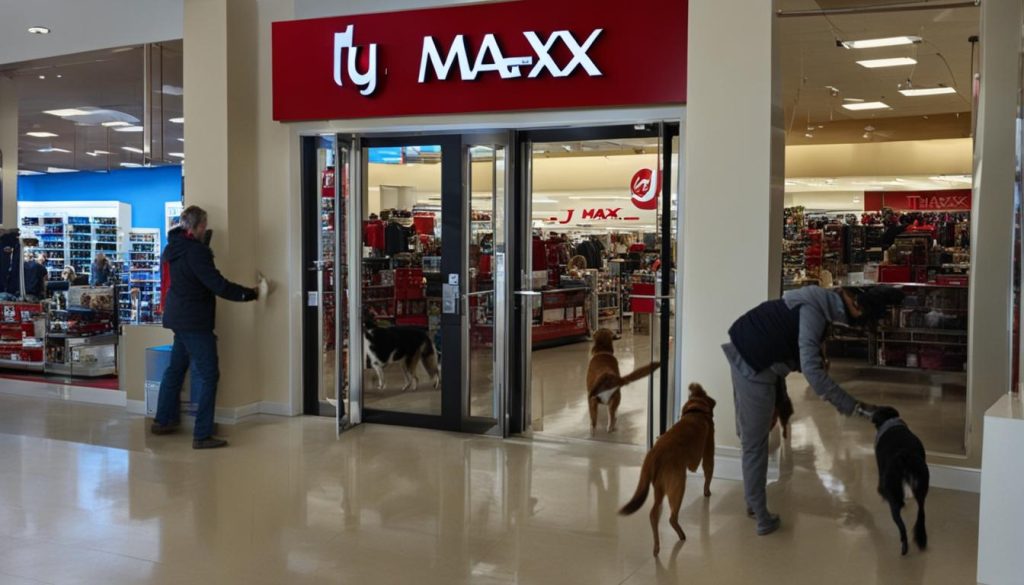 bringing dogs to tj maxx