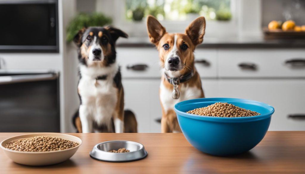 calorie intake for dog weight gain