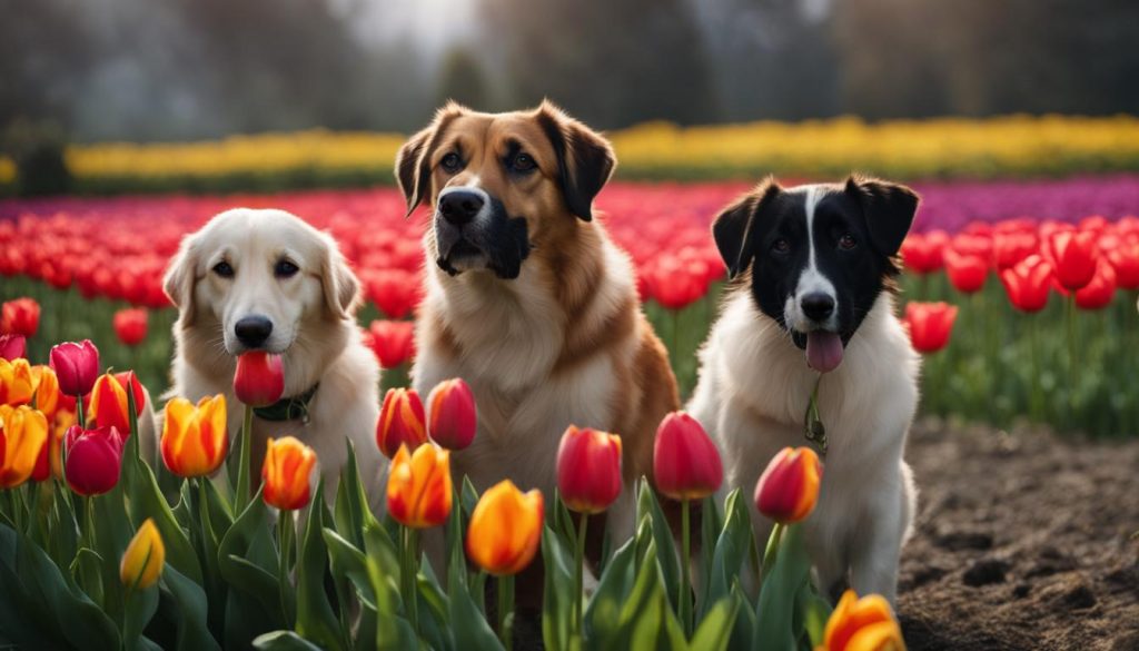 can tulips kill dogs