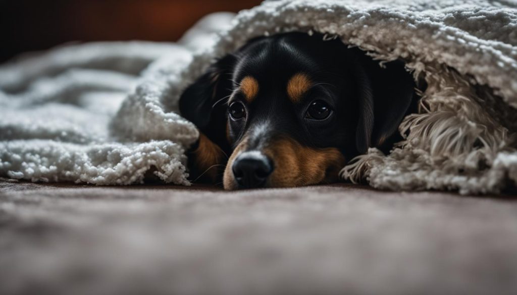 canine blanket chewing tendencies