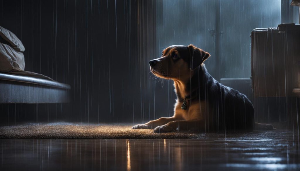 canine fear of thunderstorms