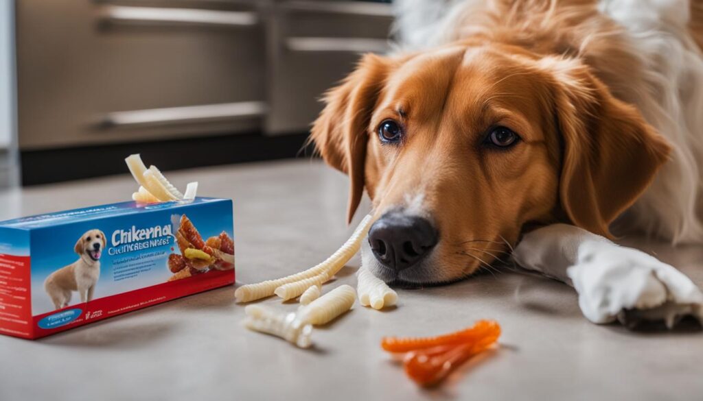 chicken feet for dogs' dental health