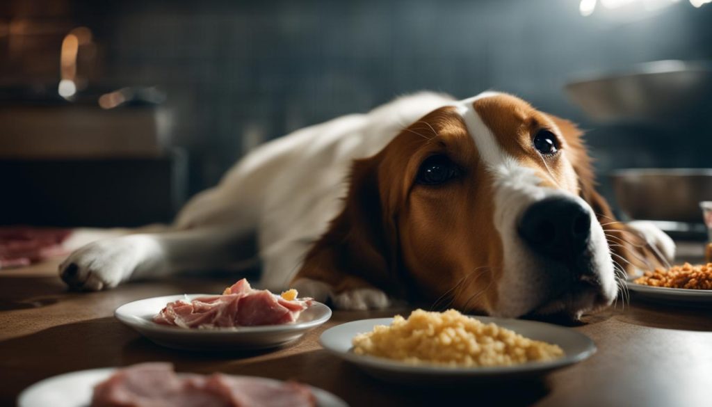 dangers of dogs eating ham