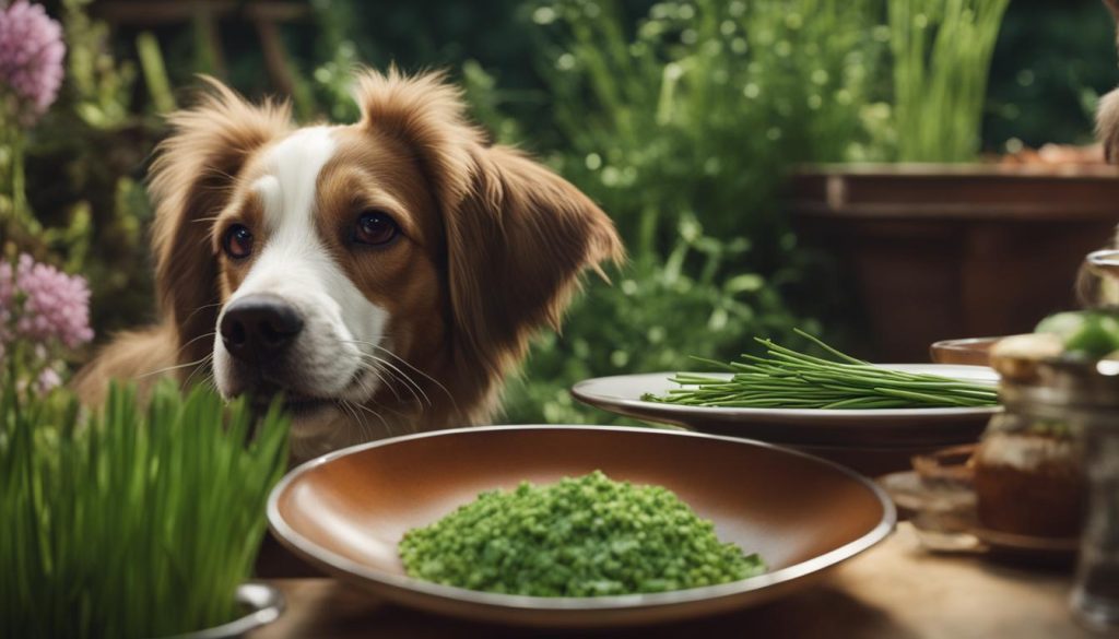 dog and chives