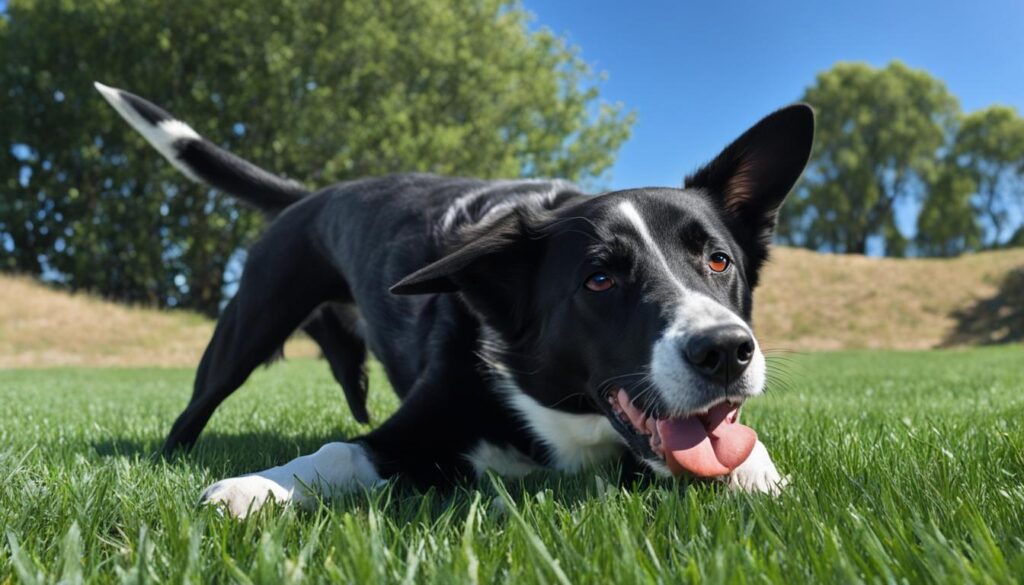 dog cleaning behavior