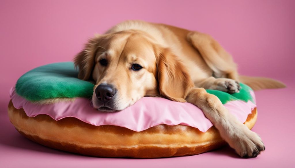 dog in donut pose