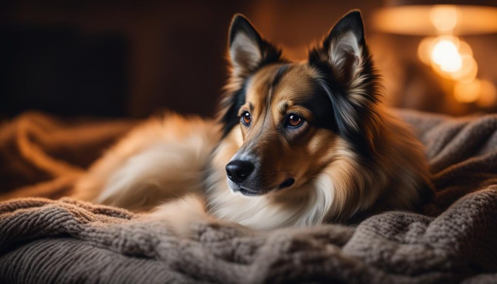 dog sleeping with eyes open