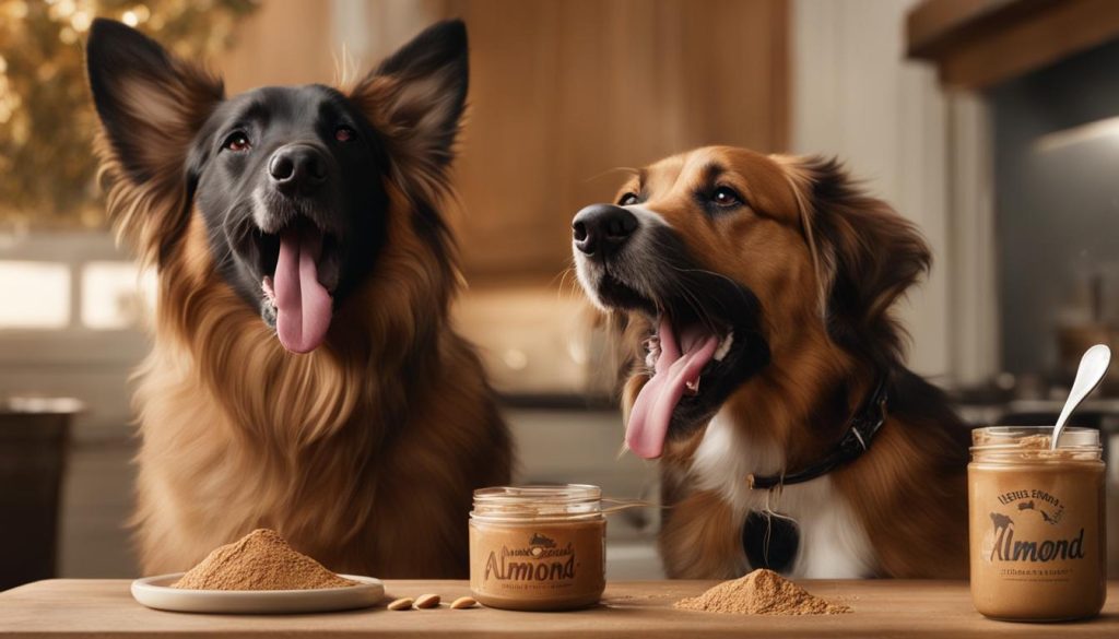 dogs and almond butter