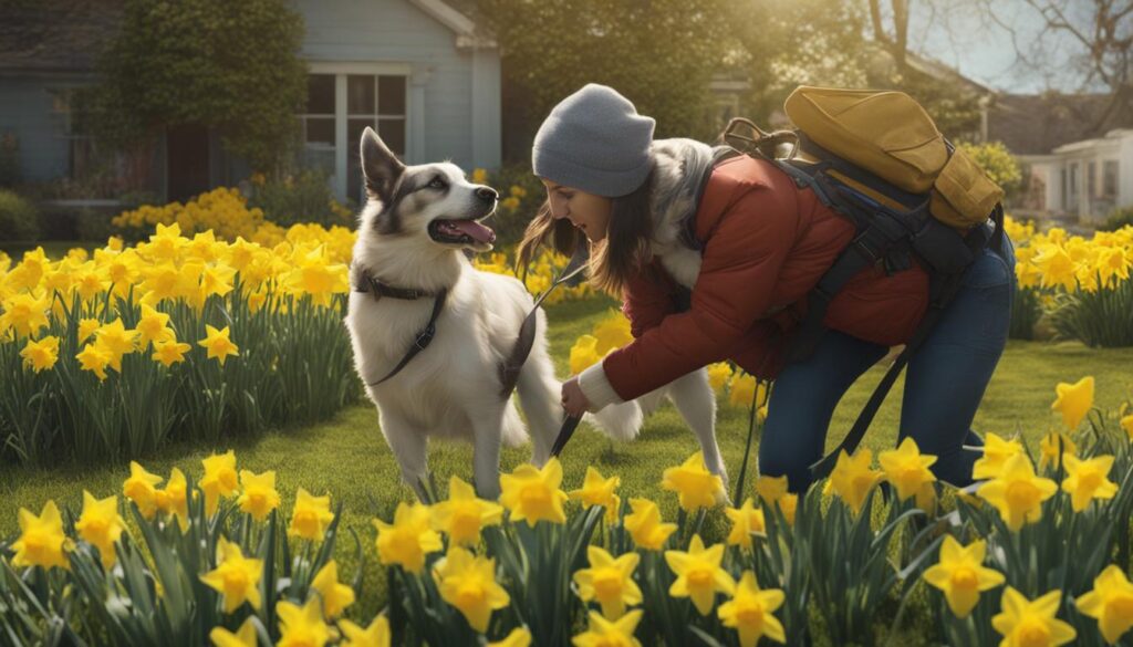 emergency response for daffodil poisoning in dogs