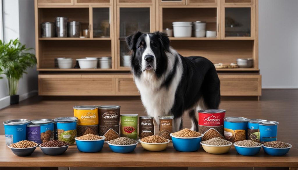 factors to consider when choosing dog food for large breeds