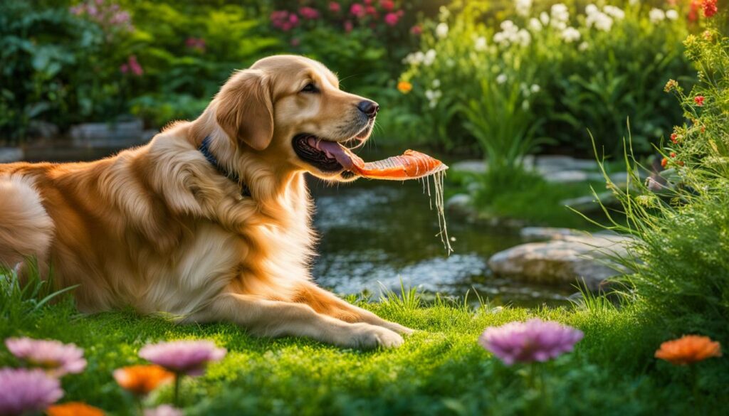 feeding salmon skin to dogs