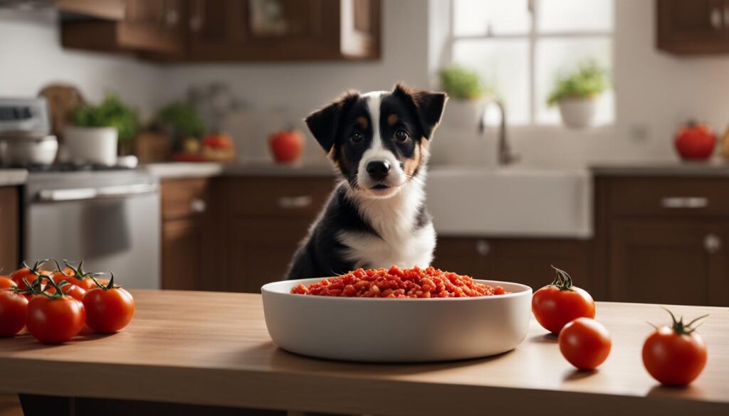 feeding tomatoes to dogs