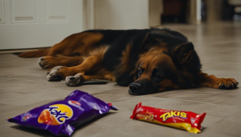 food allergies in dogs from eating takis