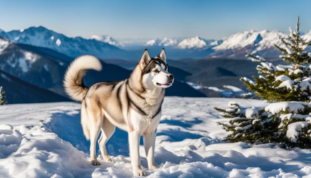 full-grown Siberian Husky