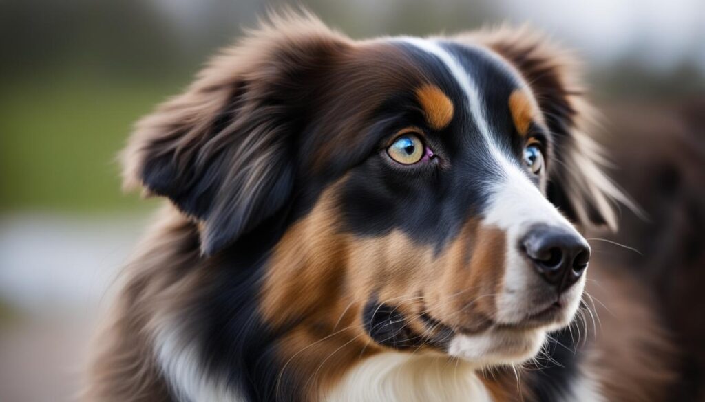 genetic duplication in tri-colored Australian Shepherds