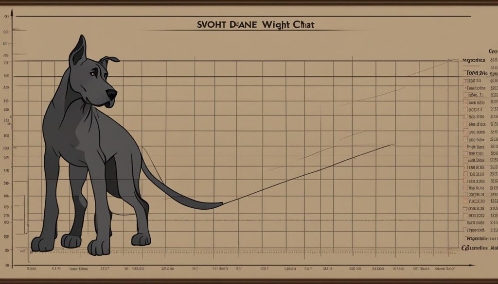 great dane weight growth chart