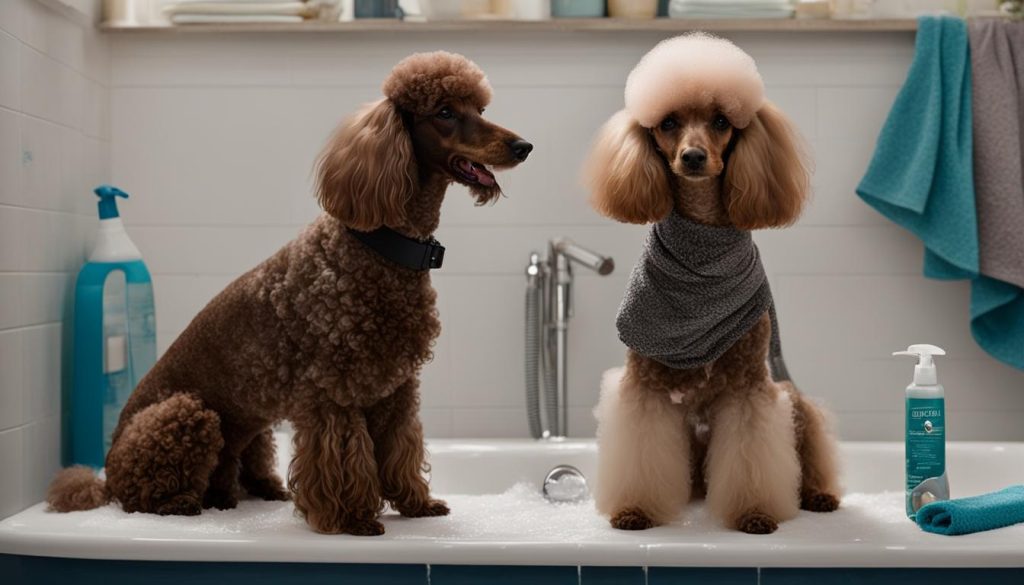 grooming a poodle at home