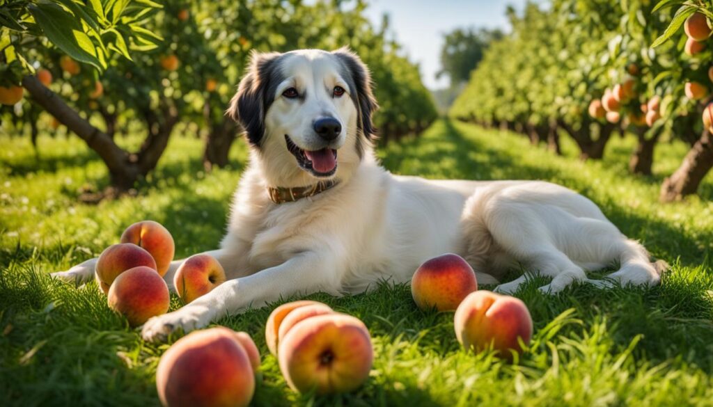 health benefits of peaches for dogs