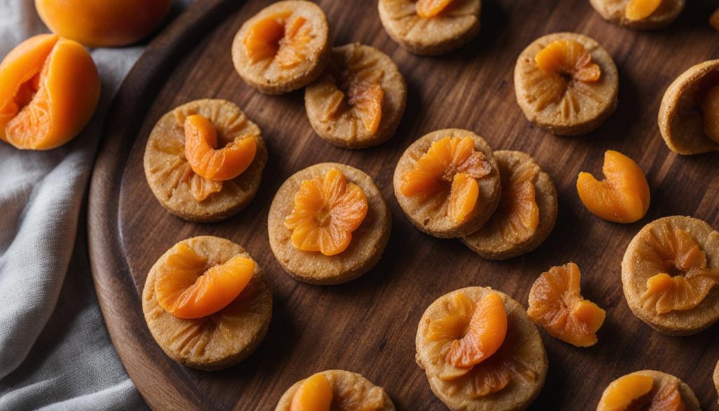 homemade dog treats with apricots