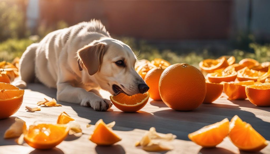 how to feed oranges to dogs