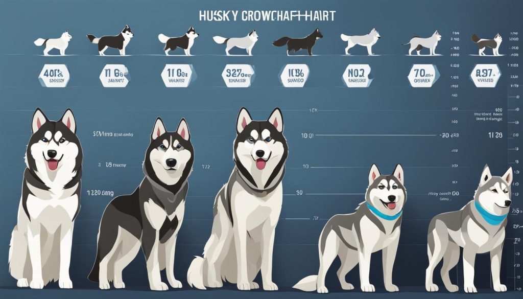 husky growth chart