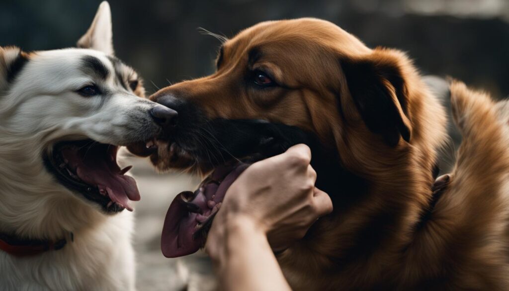 immediate steps for choking dogs