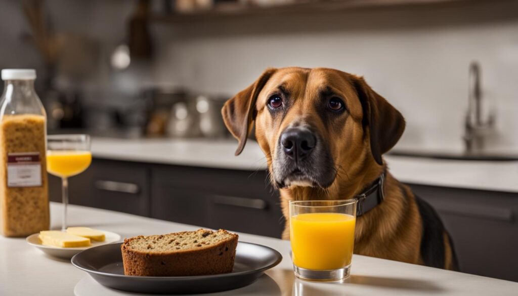 is banana bread toxic to dogs