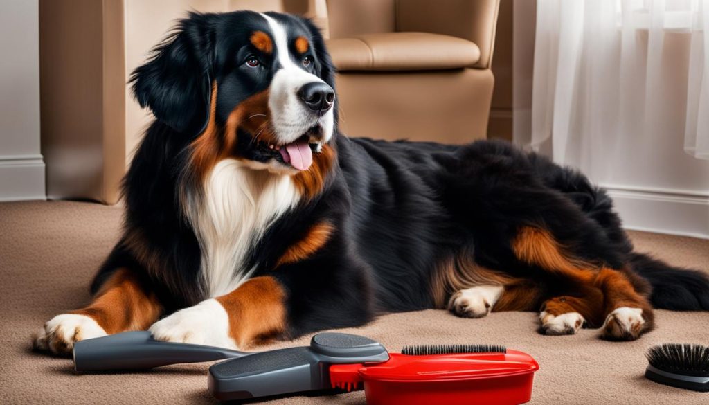 managing shedding in Bernese mountain dogs