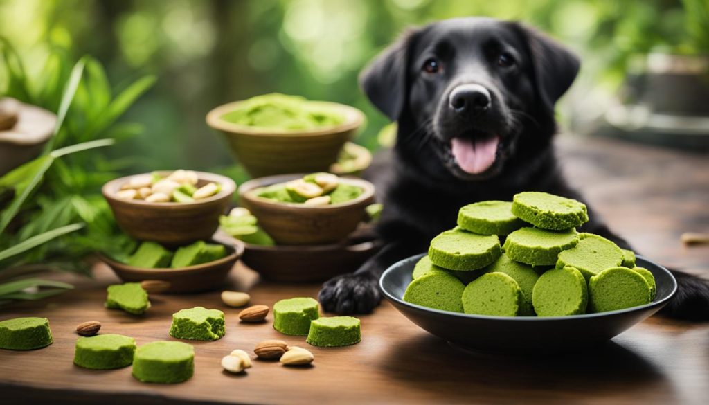 matcha-infused dog treats