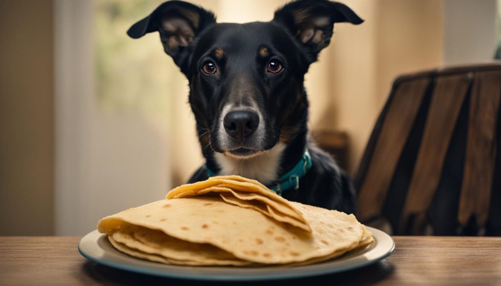 moderation in feeding tortillas to dogs