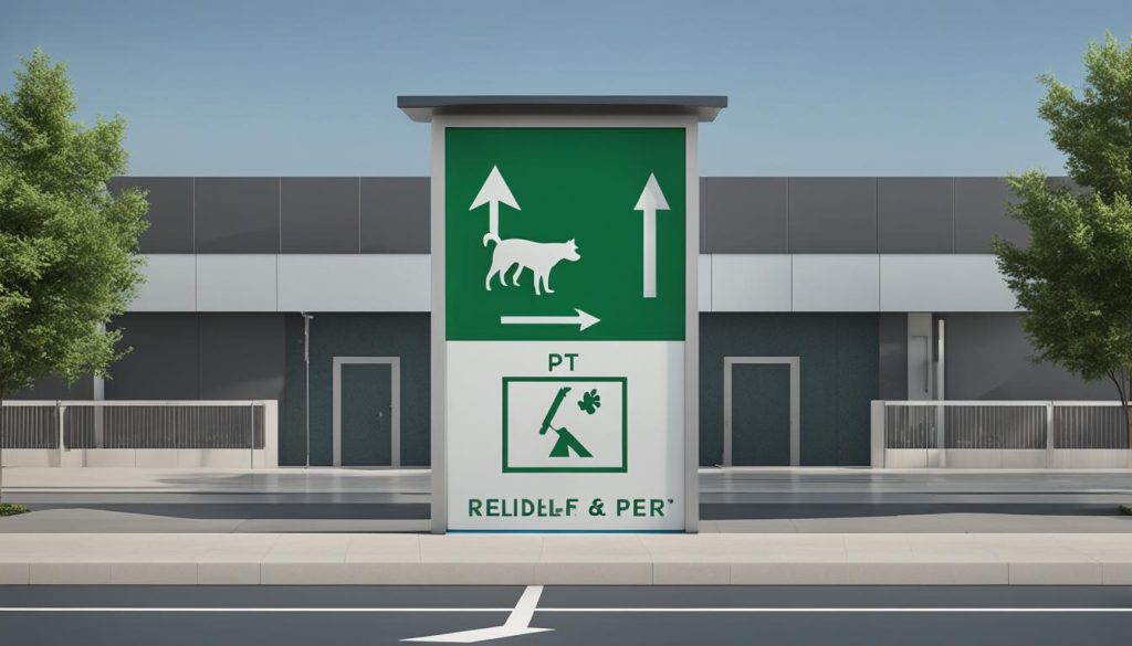modern dog control signage