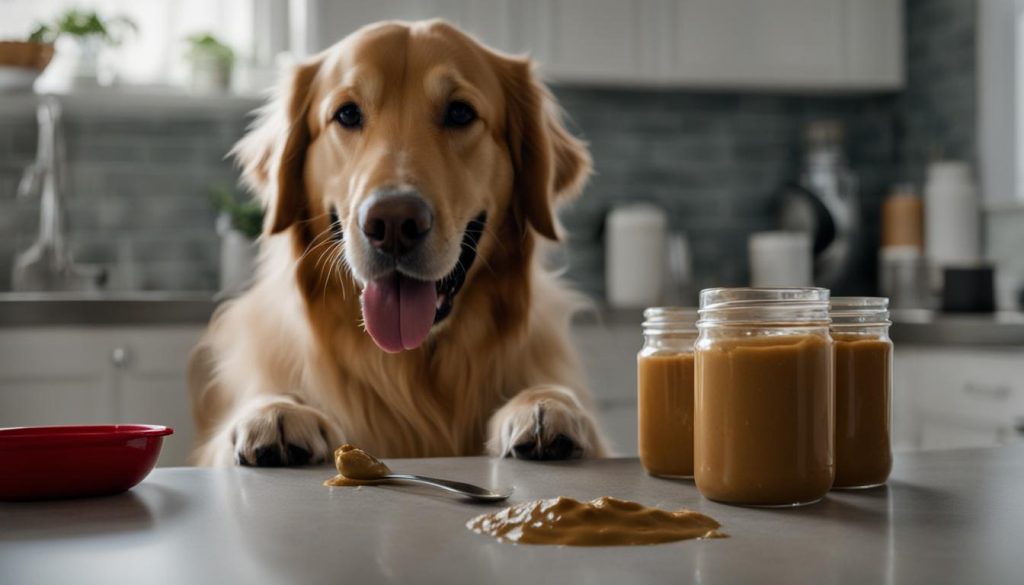 peanut butter as a dog treat