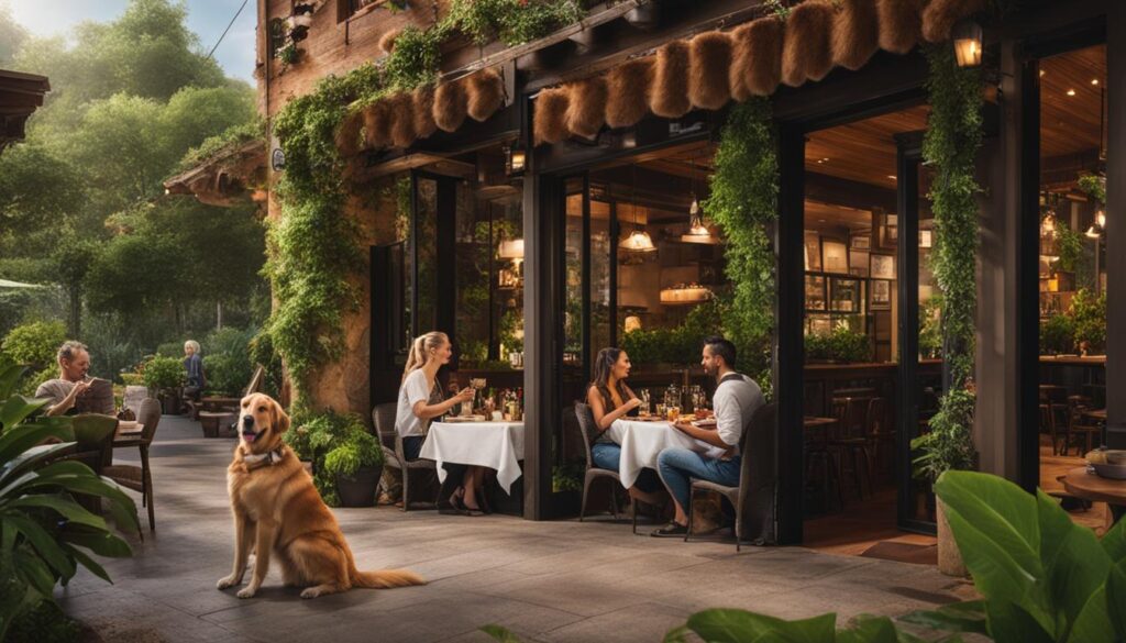 pet-friendly patio in Gatlinburg TN