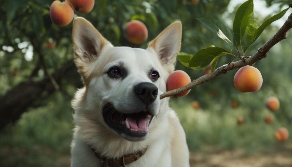 potential risks of dogs eating peaches