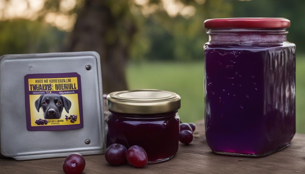 potential risks of feeding dogs grape jelly