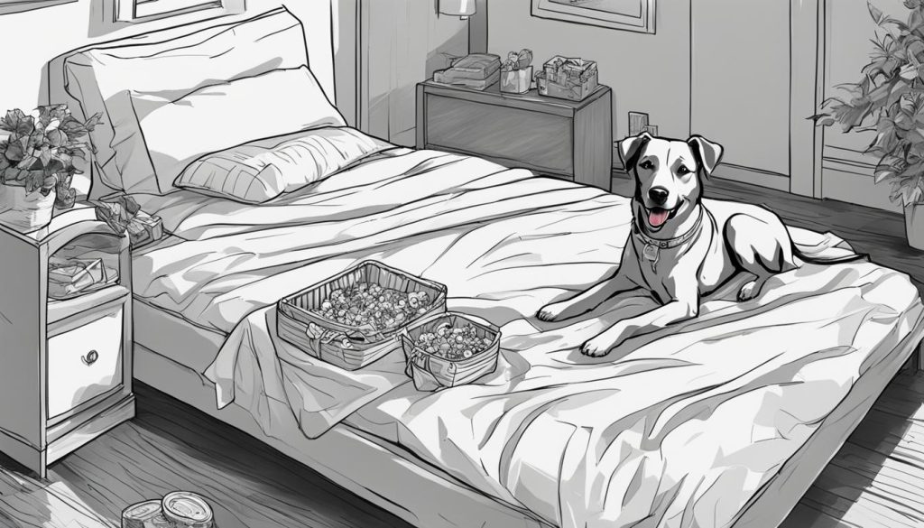 prevent dog from peeing on bed