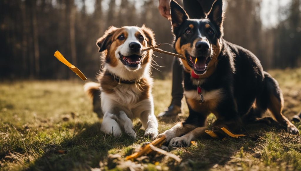 preventing dogs from chewing sticks