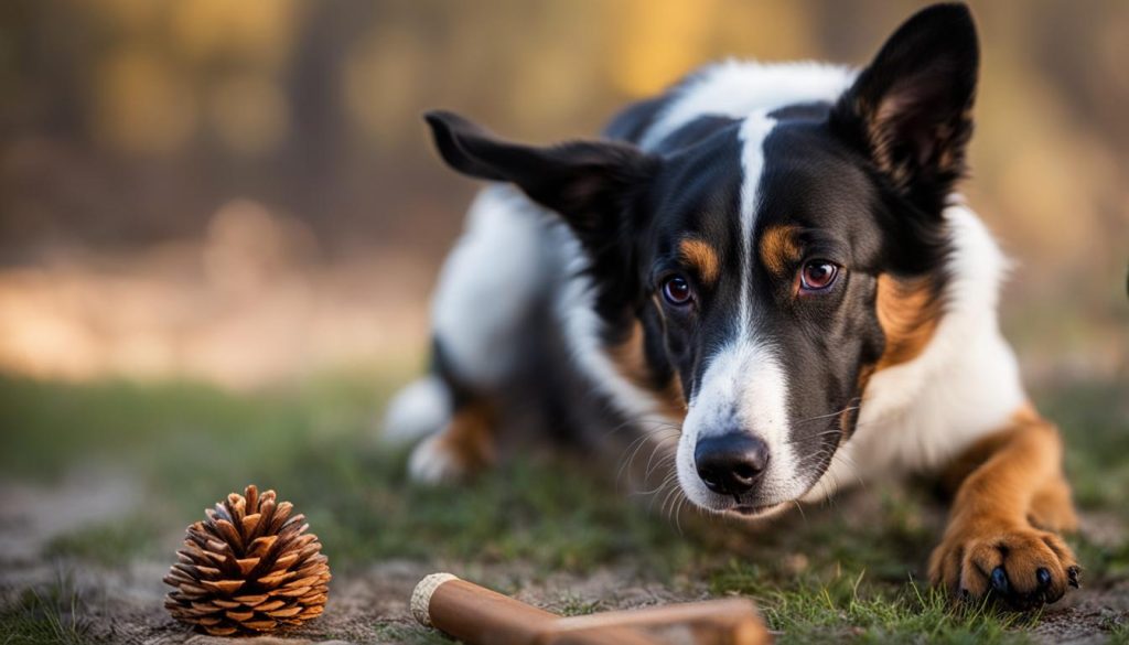 preventing dogs from eating pine cones